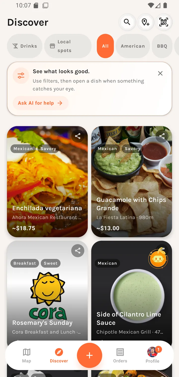 The Discover feed