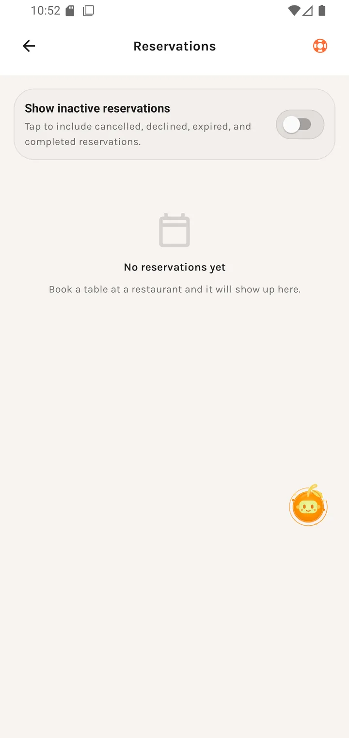 My reservations