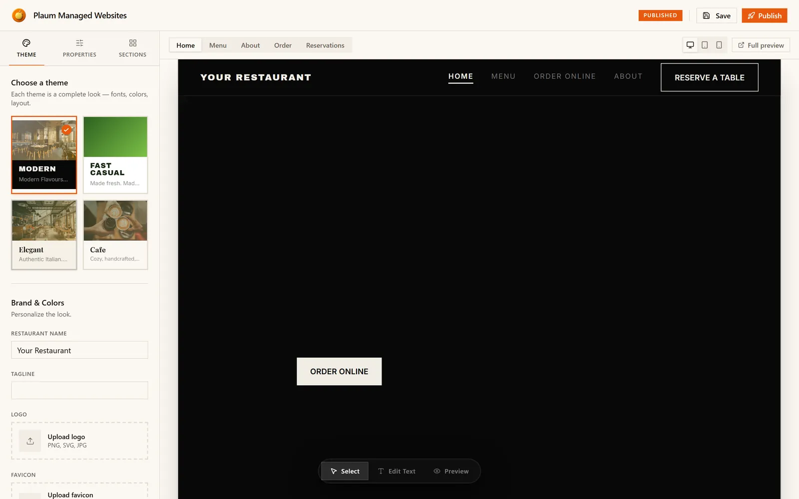 The Studio builder
